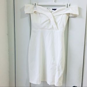 Papaya Off Shoulder White Dress